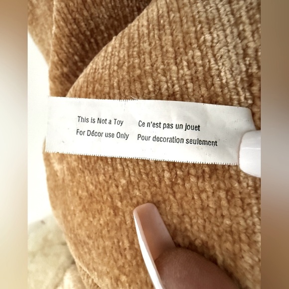 20” Decorative Plush Bunny Duo in Tan and Cream - Picture 7 of 16